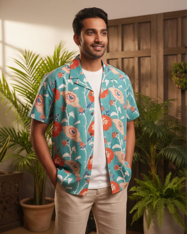 Aqua Bloom Shirt